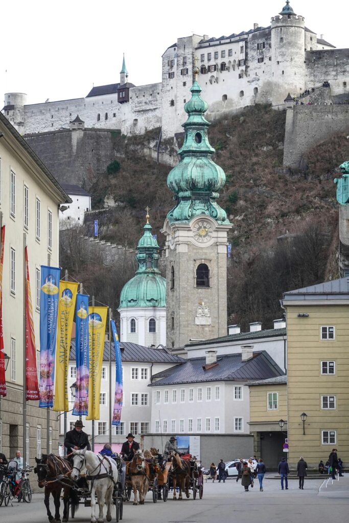 Hohensalzburg Fortress overlooking Salzburg